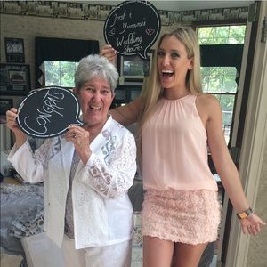 Light pink rose petal dress